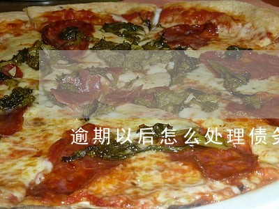 逾期以后怎么处理债务 逾期以后怎么处理债务