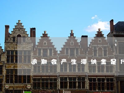逾期会产生滞纳金是什么意思