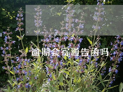 逾期会寄通告函吗