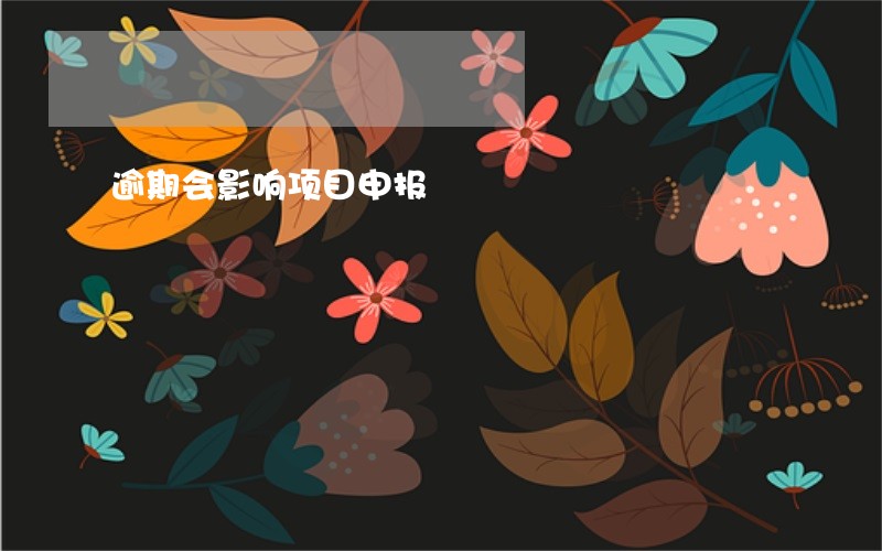 逾期会影响项目申报
