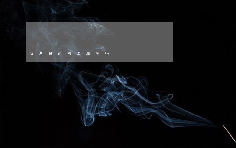 逾期会被网上通缉吗