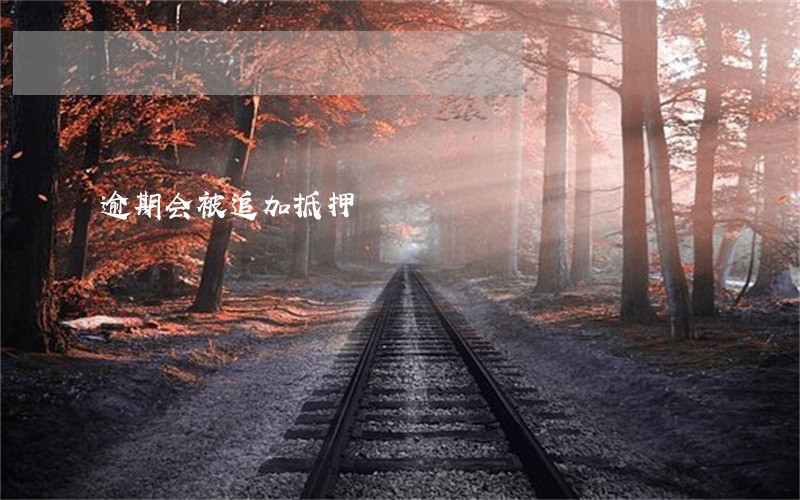 逾期会被追加抵押 逾期会被追加抵押