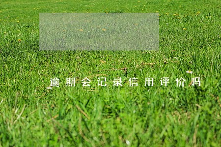 逾期会记录信用评价吗 逾期会记录信用评价吗
