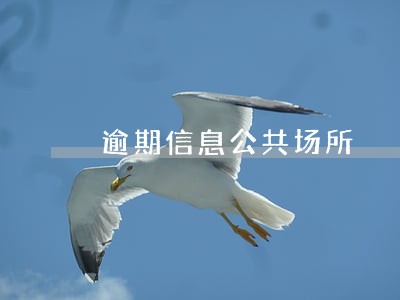 逾期信息公共场所 逾期信息公共场所