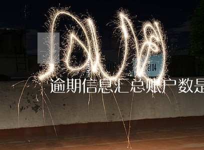 逾期信息汇总账户数是什么意思 逾期信息汇总账户数是什么意思