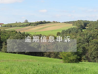 逾期信息申诉 逾期信息申诉