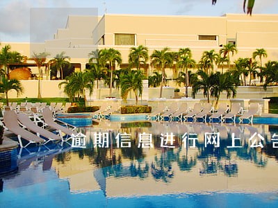 逾期信息进行网上公告 逾期信息进行网上公告
