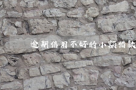 逾期信用不好的小额借款软件 逾期信用不好的小额借款软件
