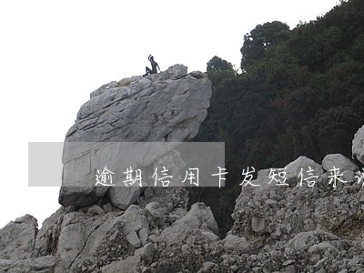 逾期信用卡发短信来说调查
