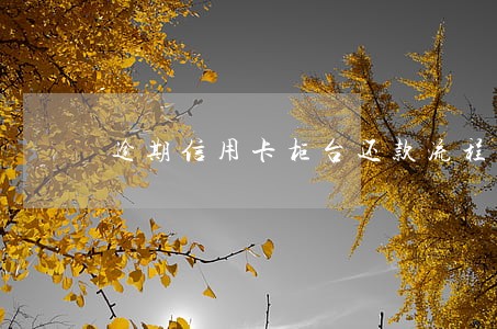 逾期信用卡柜台还款流程