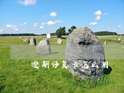 逾期修复卡怎么用