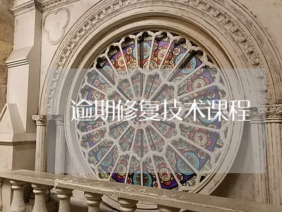 逾期修复技术课程 逾期修复技术课程
