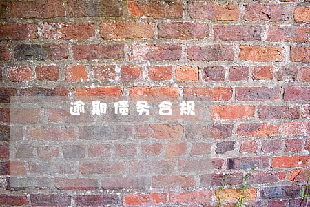 逾期债务合规 逾期债务合规