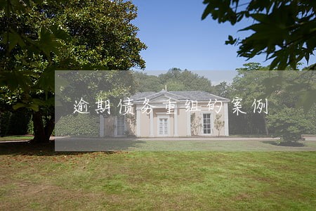 逾期债务重组的案例 逾期债务重组的案例