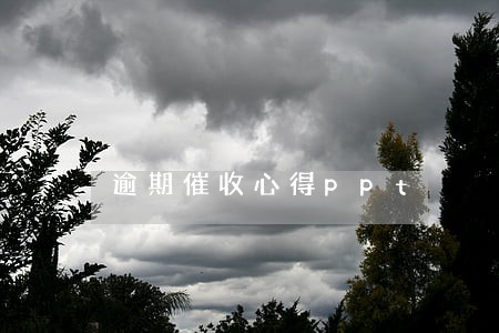 逾期催收心得ppt 逾期催收心得ppt