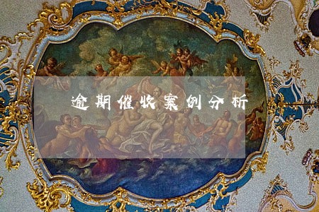 逾期催收案例分析 逾期催收案例分析
