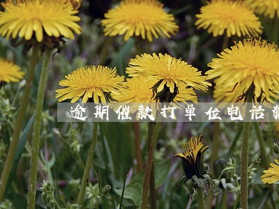 逾期催款打单位电话犯法吗 逾期催款打单位电话犯法吗