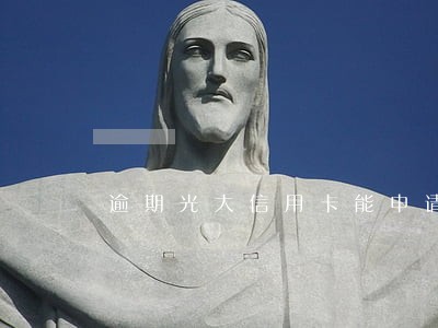 逾期光大信用卡能申请只还本金吗