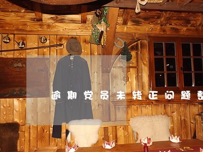 逾期党员未转正问题整改情况 逾期党员未转正问题整改情况