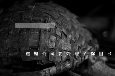 逾期公司要处理了你自己看着办 逾期公司要处理了你自己看着办