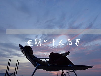 逾期六十天后果 逾期六十天后果