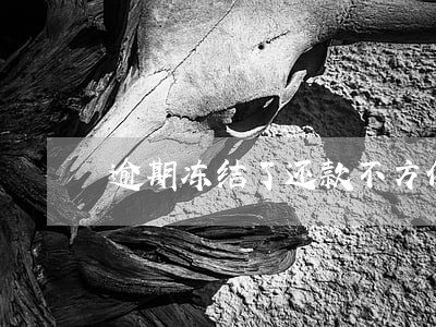 逾期冻结了还款不方便