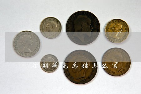 逾期减免总结怎么写 逾期减免总结怎么写