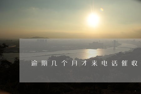 逾期几个月才来电话催收