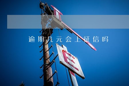 逾期几元会上征信吗 逾期几元会上征信吗