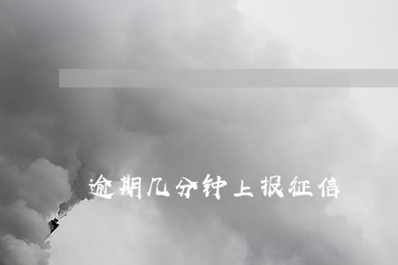 逾期几分钟上报征信 逾期几分钟上报征信