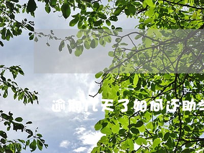 逾期几天了如何还助学贷款 逾期几天了如何还助学贷款