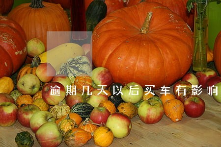 逾期几天以后买车有影响吗 逾期几天以后买车有影响吗