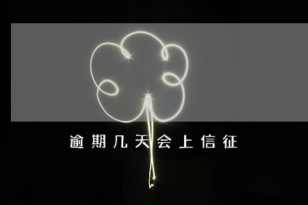 逾期几天会上信征 逾期几天会上信征