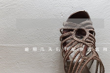 逾期几天后不能申请信用卡