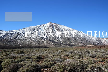 逾期几天要把下个月利息给了