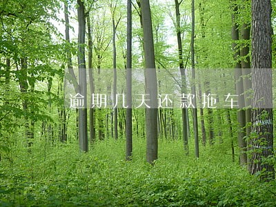 逾期几天还款拖车 逾期几天还款拖车
