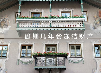 逾期几年会冻结财产