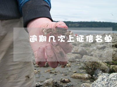 逾期几次上征信名单