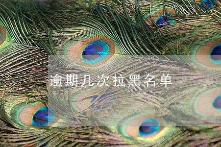 逾期几次拉黑名单 逾期几次拉黑名单