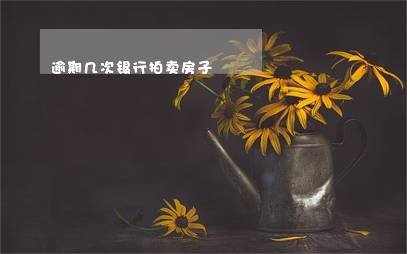 逾期几次银行拍卖房子 逾期几次银行拍卖房子