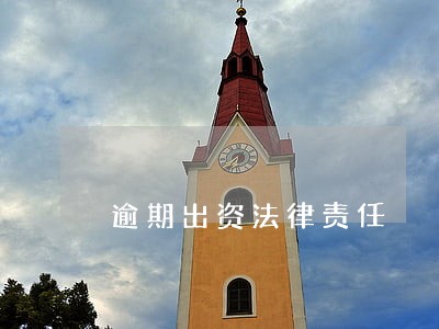 逾期出资法律责任 逾期出资法律责任