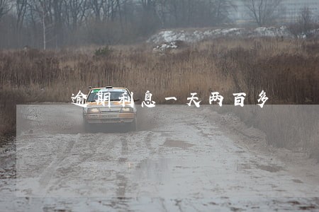 逾期利息一天两百多 逾期利息一天两百多