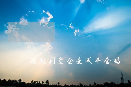 逾期利息会变成本金吗 逾期利息会变成本金吗