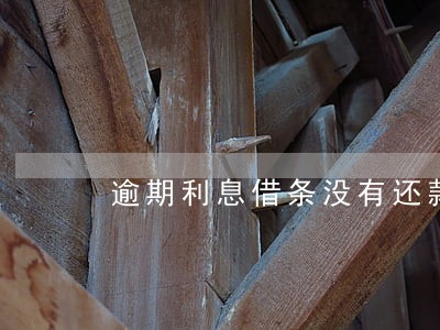 逾期利息借条没有还款日期 逾期利息借条没有还款日期