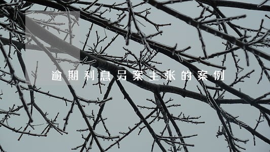 逾期利息另案主张的案例
