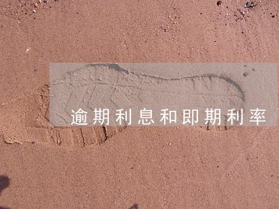逾期利息和即期利率 逾期利息和即期利率
