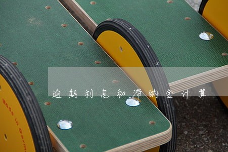 逾期利息和滞纳金计算 逾期利息和滞纳金计算