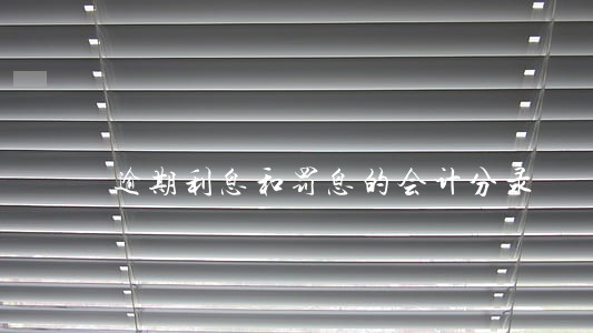 逾期利息和罚息的会计分录 逾期利息和罚息的会计分录