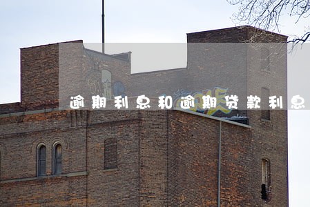 逾期利息和逾期贷款利息 逾期利息和逾期贷款利息