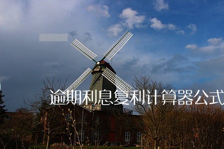 逾期利息复利计算器公式 逾期利息复利计算器公式
